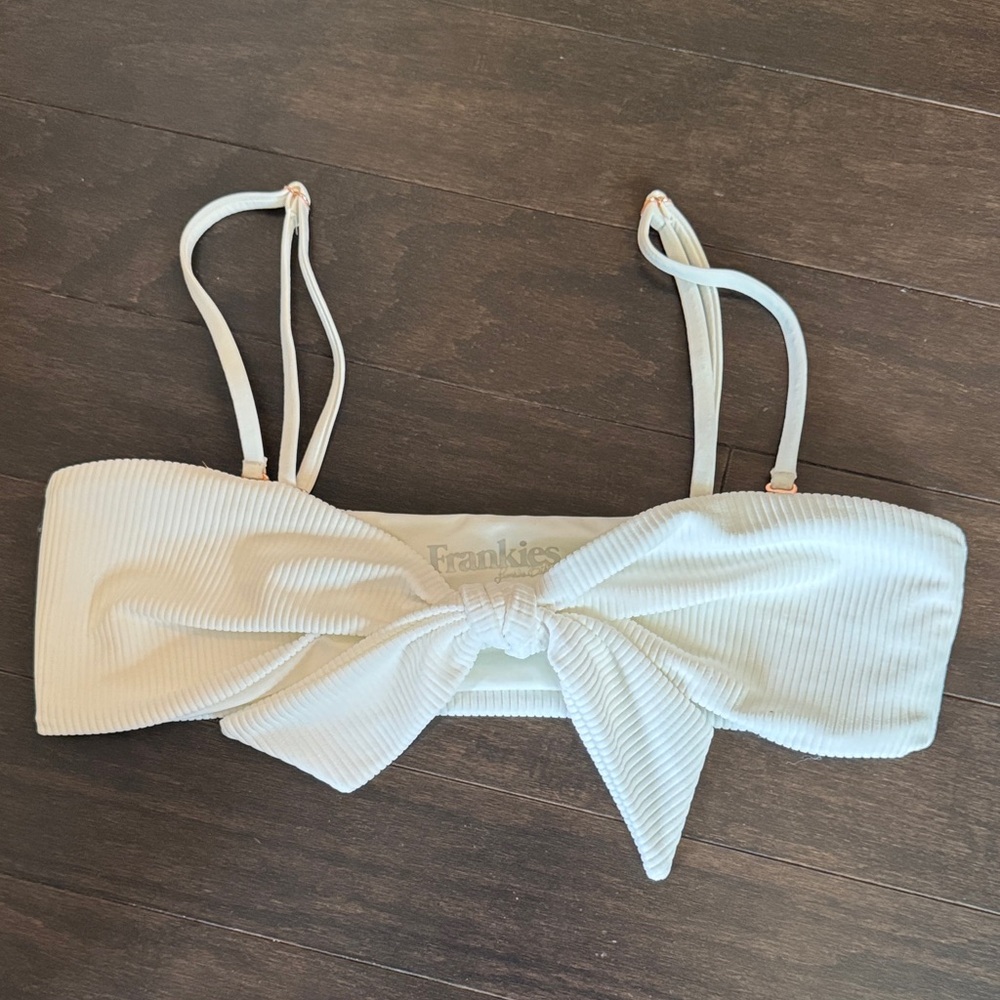 White Ribbed Bikini Set - Picture 3 of 4